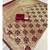 Maroon woven banarasi saree with blouse