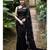 Black woven net saree with blouse