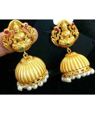 Gorgeous Antique Laxmi Earrings 1