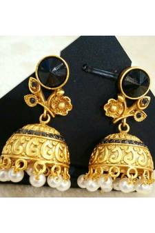 Gorgeous Antique Black Crystal Earrings