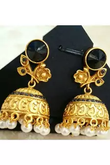 Gorgeous Antique Black Crystal Earrings