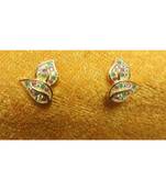 Muliticolour Stone Leaf Studs