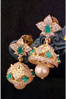 And Embroled  Jhumkas