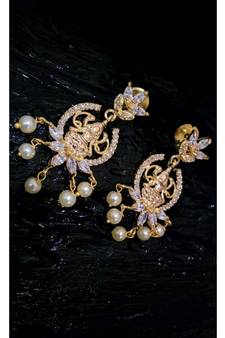 Georgeous Gold Plated Laxmi Dangler Drops