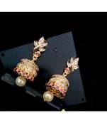 Jhumkas With White Colour