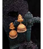 High Gold Plated Laxmi  Jhumkas