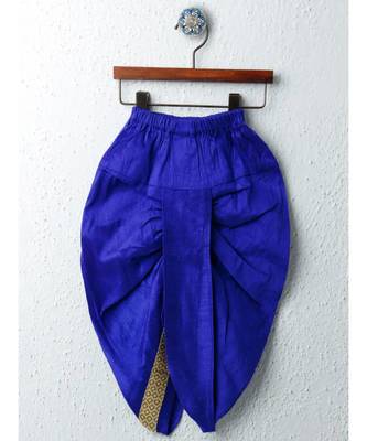 Boys Blue Dhoti Kurta Set 4