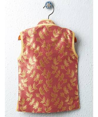 Boys Orange Dhoti Kurta Set 3