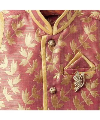 Boys Orange Dhoti Kurta Set 5