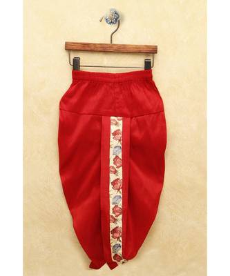 Boys Red Dhoti Kurta Set 4