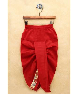 Boys Red Dhoti Kurta Set 5