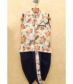 Boys blue Dhoti Kurta Set