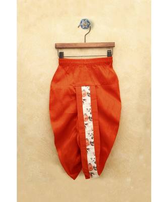 Boys Orange Dhoti Kurta Set 4
