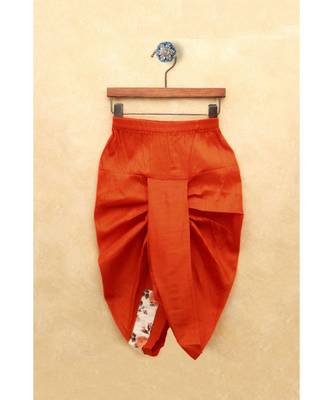 Boys Orange Dhoti Kurta Set 5