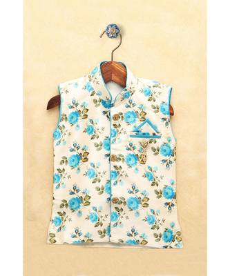 Boys Blue Dhoti Kurta Set 2