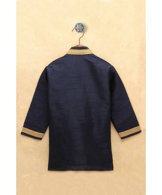 Boys blue Dhoti Kurta Set 3