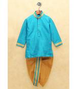 Boys Blue Dhoti Kurta Set