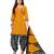 Women's Dark Yellow & Black Cotton Printed Unstitch Dress Material With Dupatta
