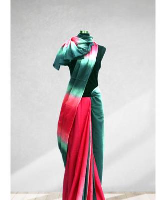 Multi Colour Tie Dye Malmal Cotton Saree 1