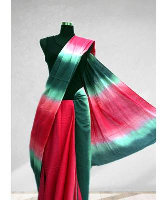 Multi Colour Tie Dye Malmal Cotton Saree 2