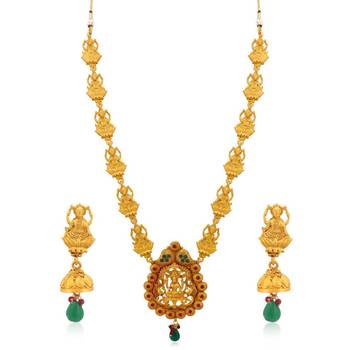 Gold diamond necklace-sets 1