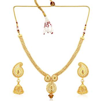 Gold diamond necklace-sets 1