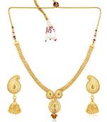 Gold diamond necklace-sets