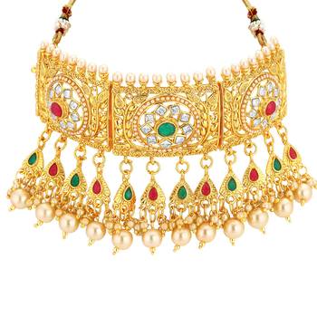 Gold cubic zirconia necklace-sets 2