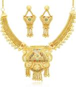 Gold diamond necklace-sets