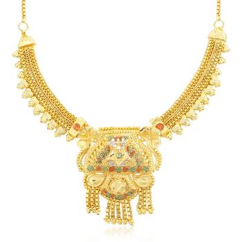 Gold diamond necklace-sets 2