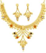 Gold diamond necklace-sets