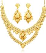 Gold diamond necklace-sets