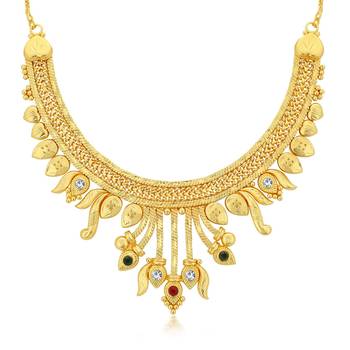 Gold diamond necklace-sets 1