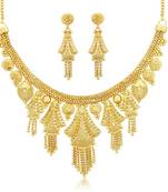 Gold diamond necklace-sets
