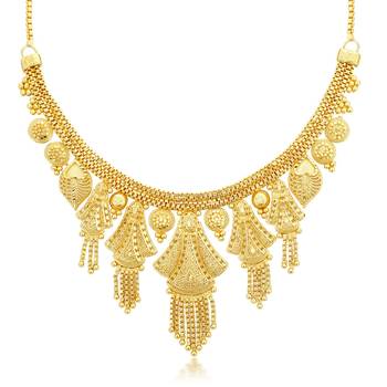 Gold diamond necklace-sets 2