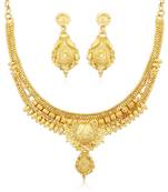 Gold diamond necklace-sets