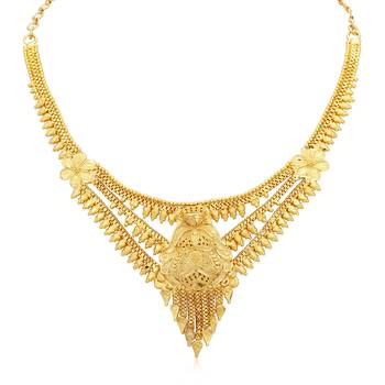 Gold diamond necklace-sets 2