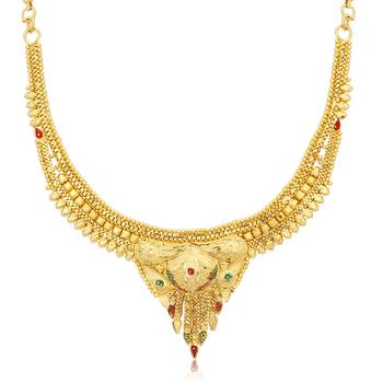 Gold diamond necklace-sets 2
