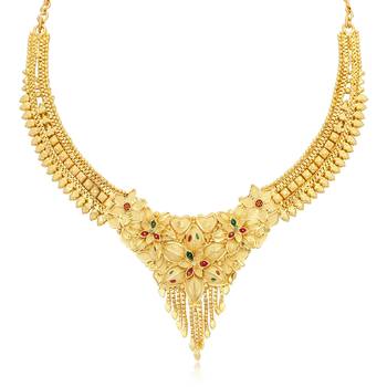 Gold diamond necklace-sets 2