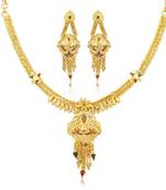 Gold diamond necklace-sets
