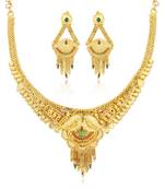 Gold diamond necklace-sets