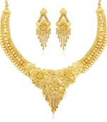 Gold diamond necklace-sets