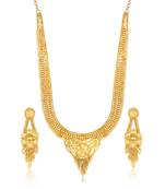 Gold diamond necklace-sets