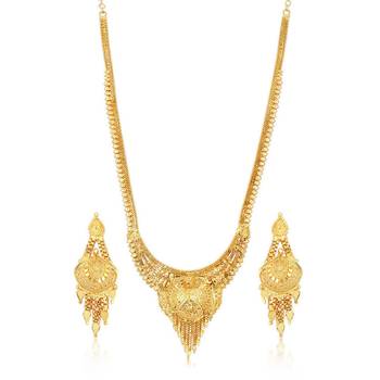 Gold diamond necklace-sets 1