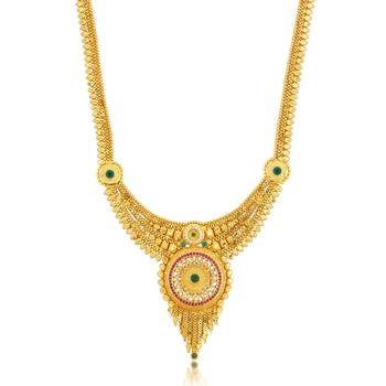 Gold diamond necklace-sets 2