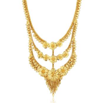 Gold diamond necklace-sets 2