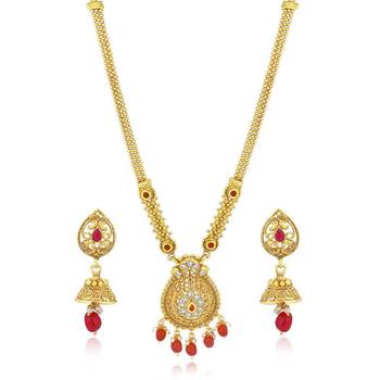 Gold diamond necklace-sets 1