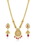 Gold diamond necklace-sets