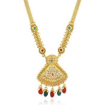 Gold diamond necklace-sets 2