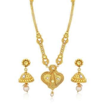 Gold diamond necklace-sets 1